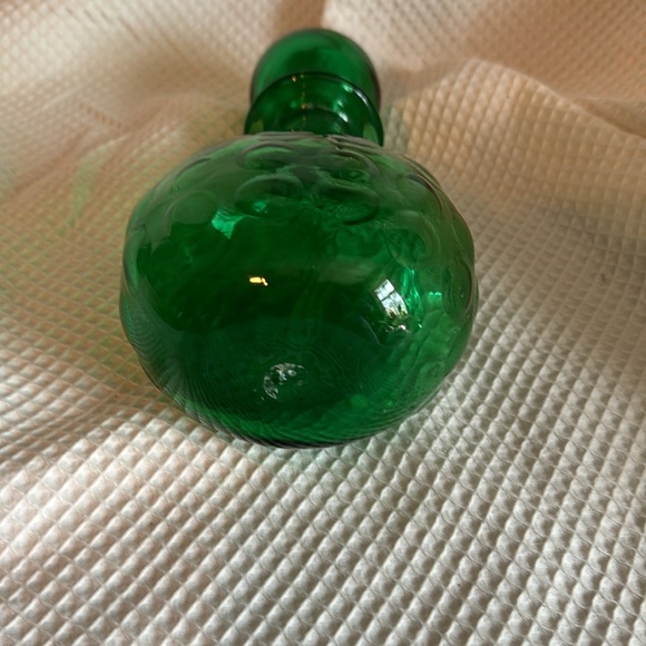 Green Glass Empoli Decanter MCM Vintage Bottle - Picture 2 of 5